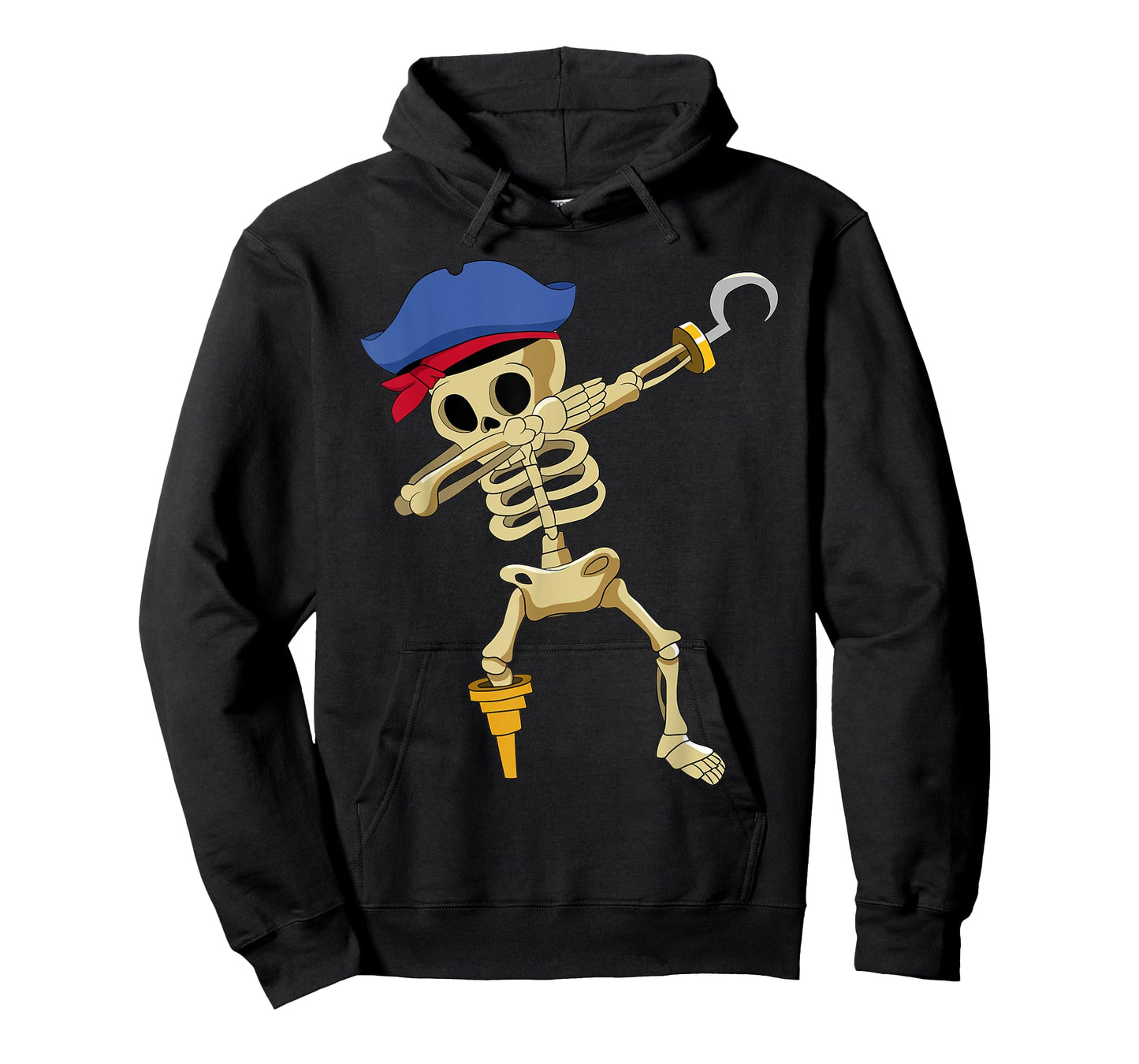 Caribbean Buccaneer Sea Thief Boy Dabbing Skeleton Pirate T-Shirt