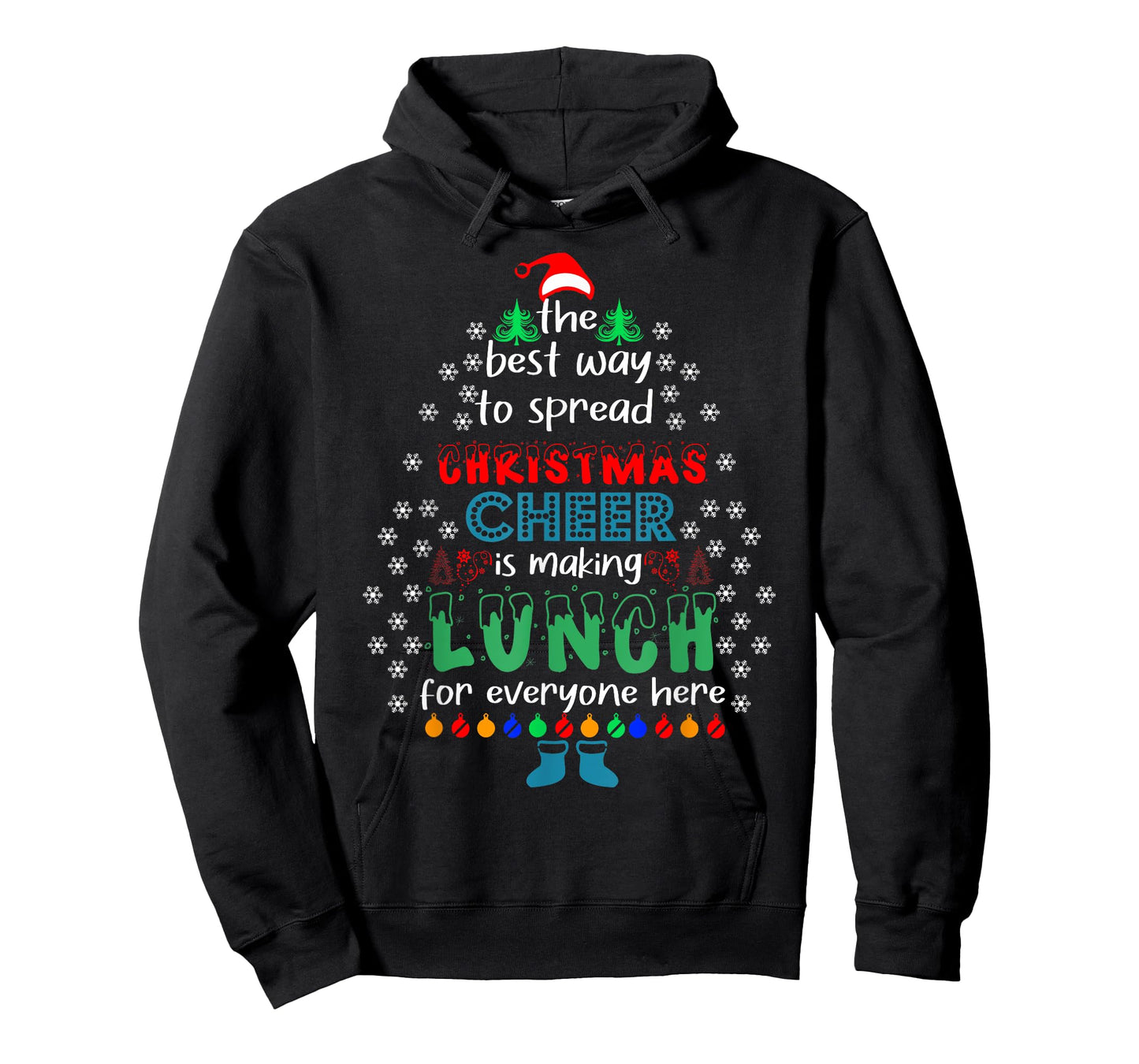 Funny Lunch Lady Christmas Cheer Christmas Xmas T-Shirt