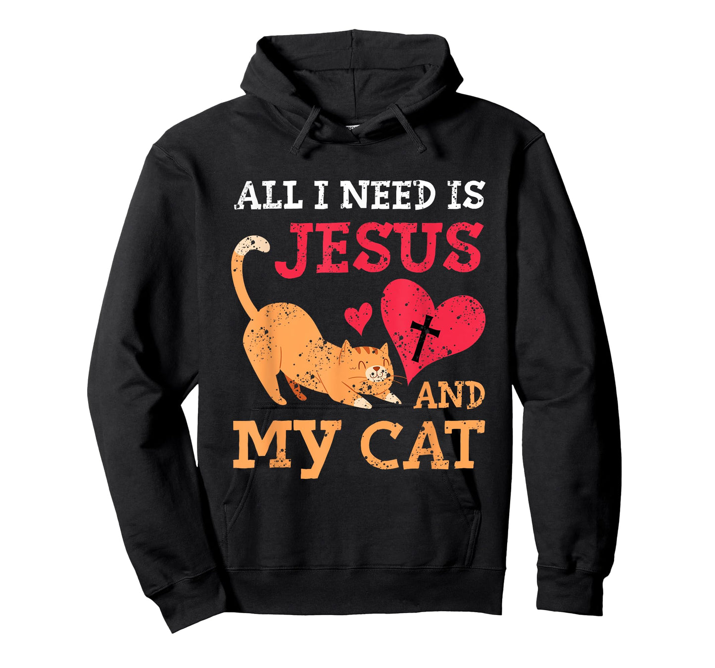 All I Need Is Jesus And My Cat Kitten Kitty Cat Christian T-Shirt for Men Women Girls Kids