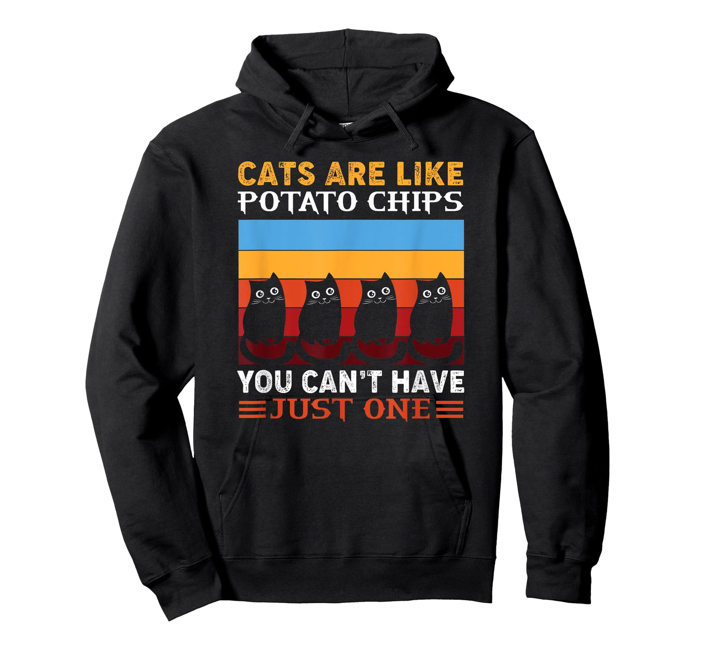Cats are like potato chips, funny cat clothing T-Shirt