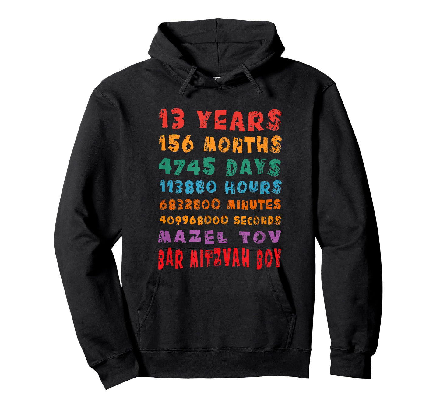 13-Year-Old 13th Birthday Bar Mitzvah Boy Mazel Tov Jewish T-Shirt