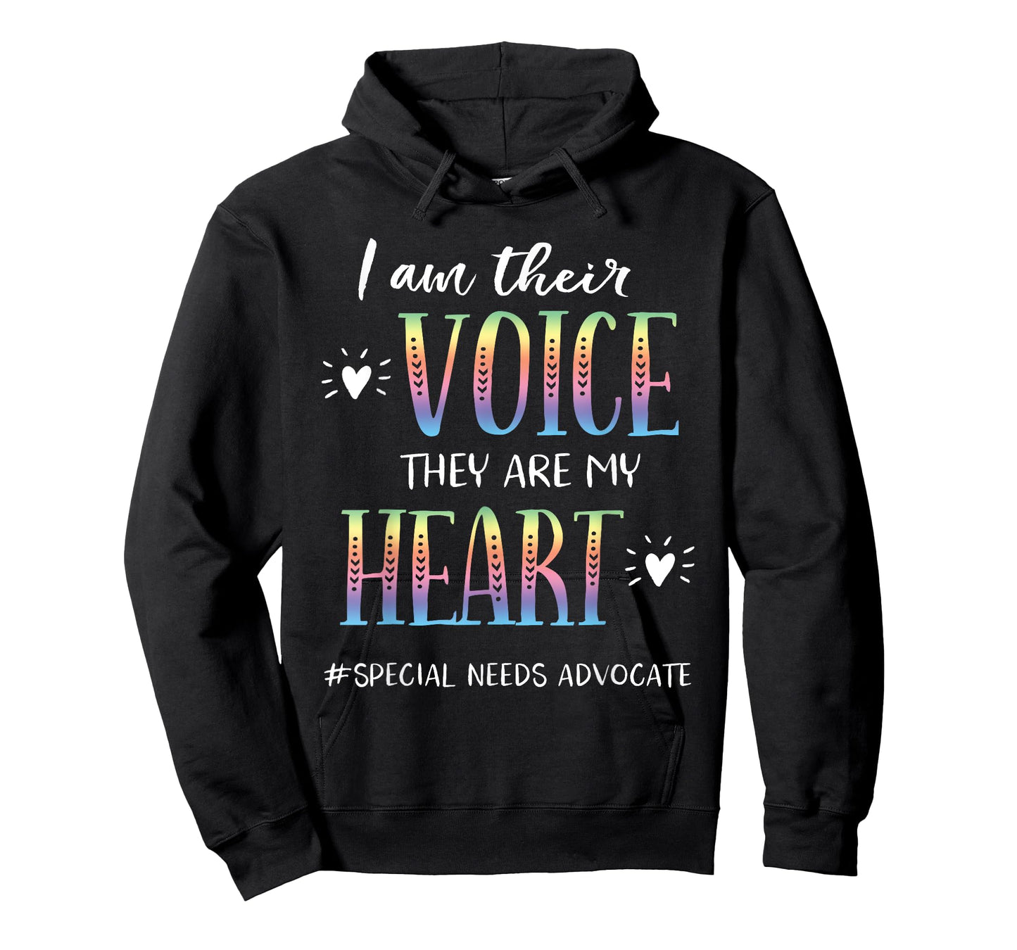 SPED Teacher Special Needs Advocate Gift I Am Their Voice T-Shirt for Men Women