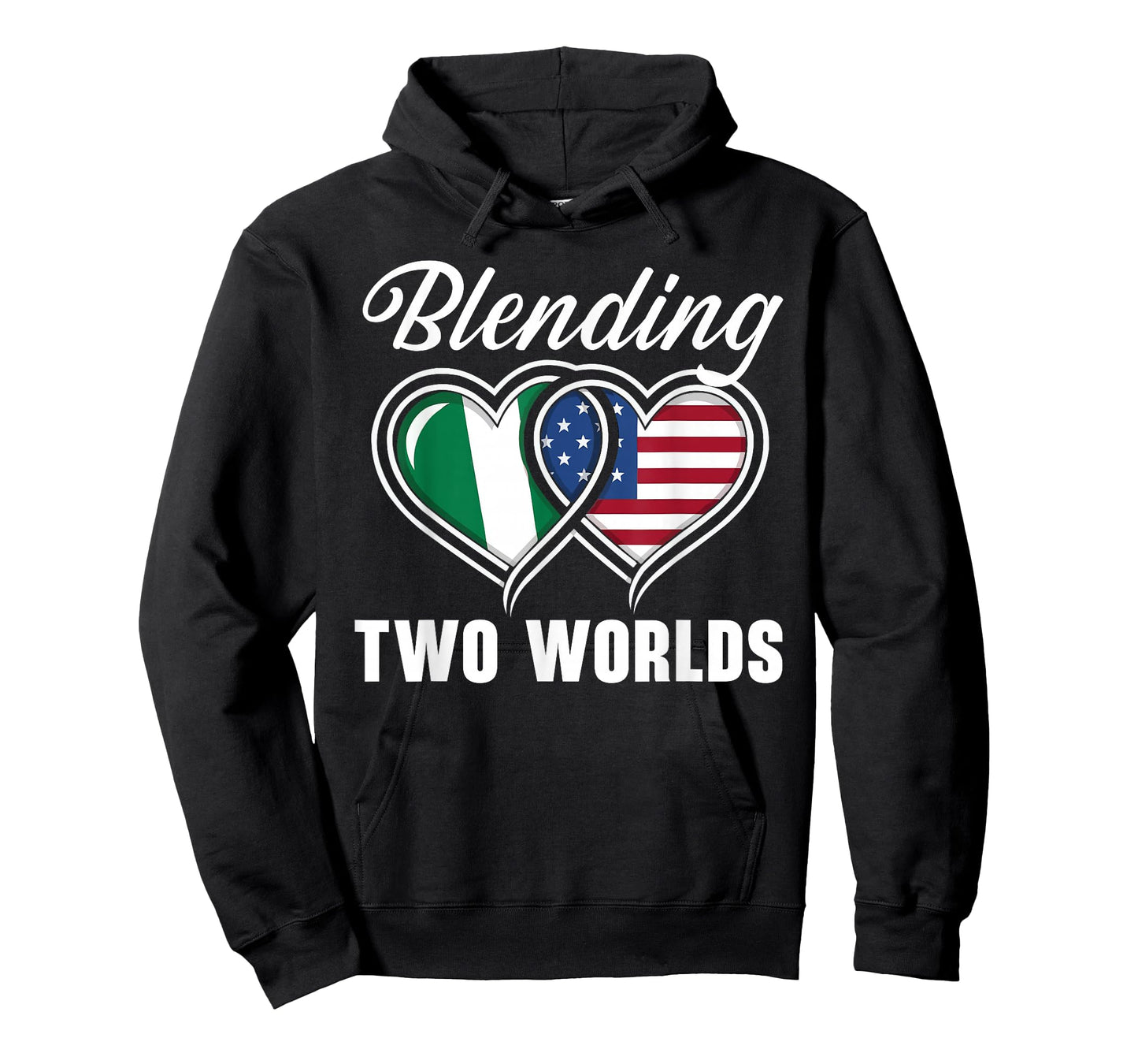 Half Nigerian Half American USA Flag Nigeria America T-Shirt