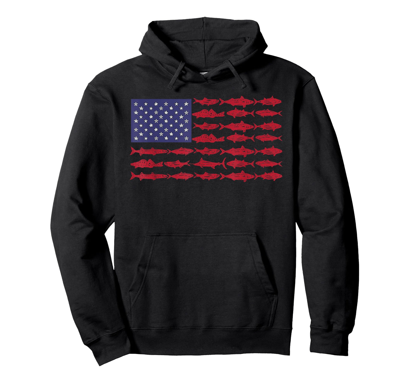 Vintage USA Fish American Flag Shirt Fishing Gifts ABS001 T-Shirt