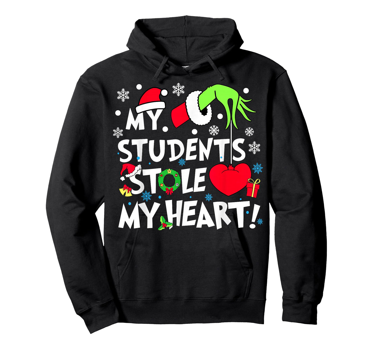 My Students Stole My Hearts Funny Christmas Teacher Xmas T-Shirt