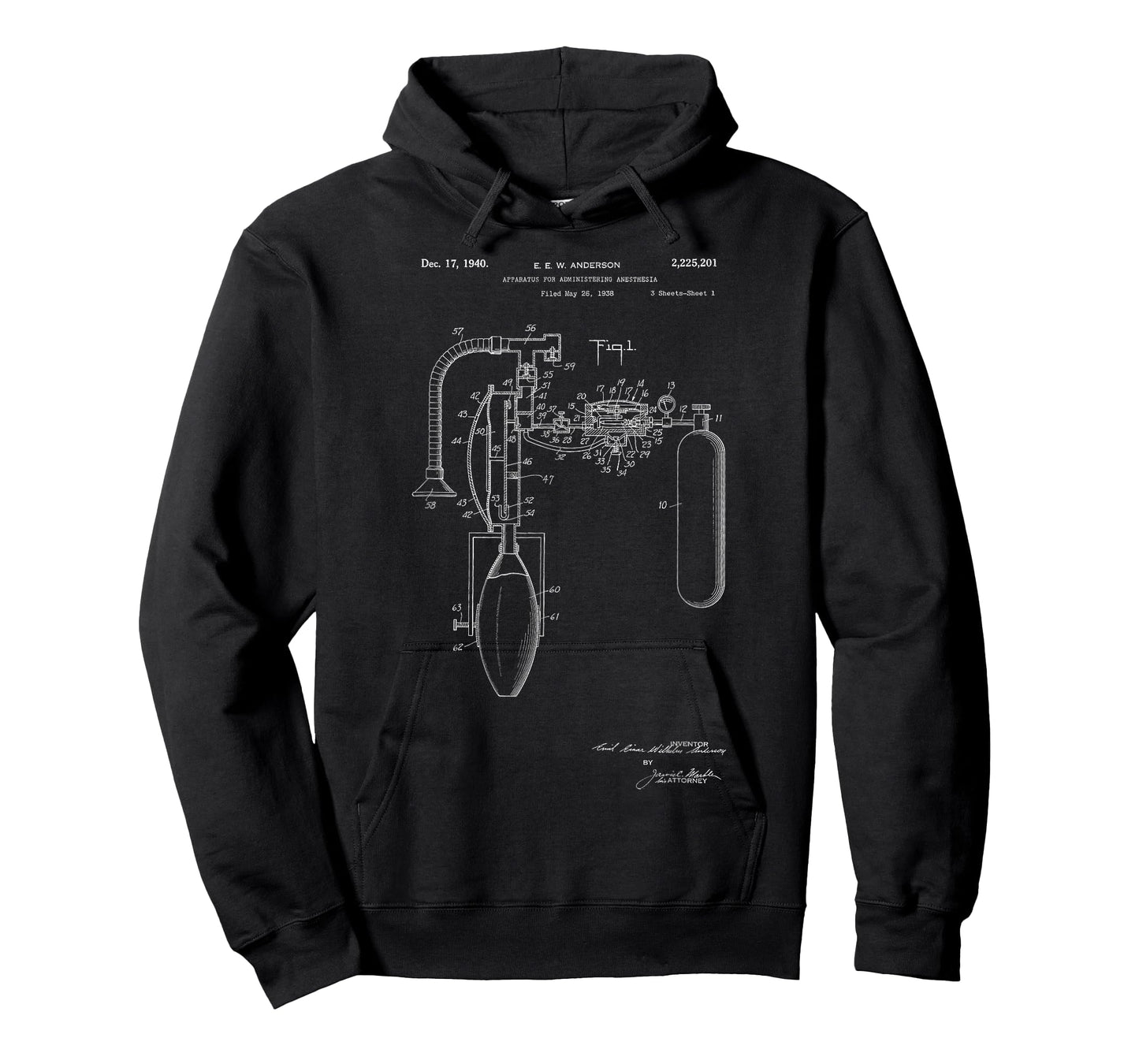 Apparatus for administering anesthesia patent t-shirt T-Shirt