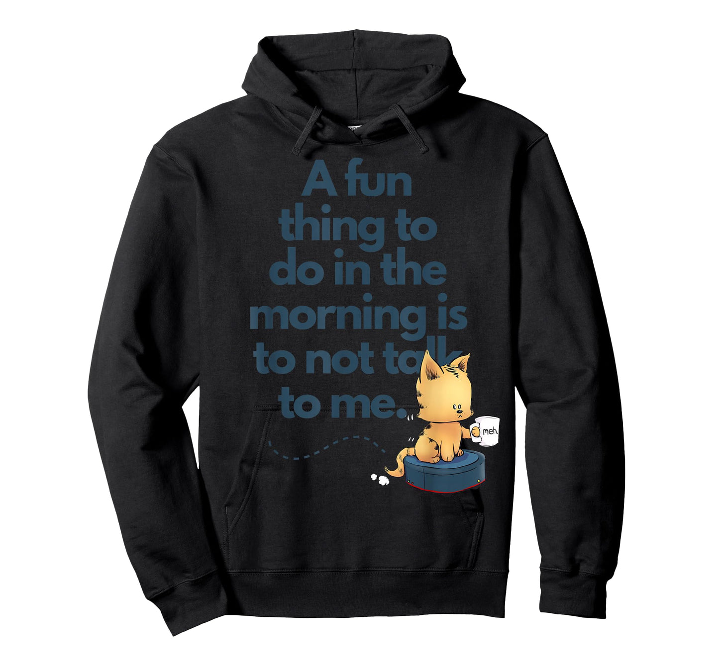 Funny Cat Morning Attitude Cute Cat Lovers Humor Graphic T-Shirt