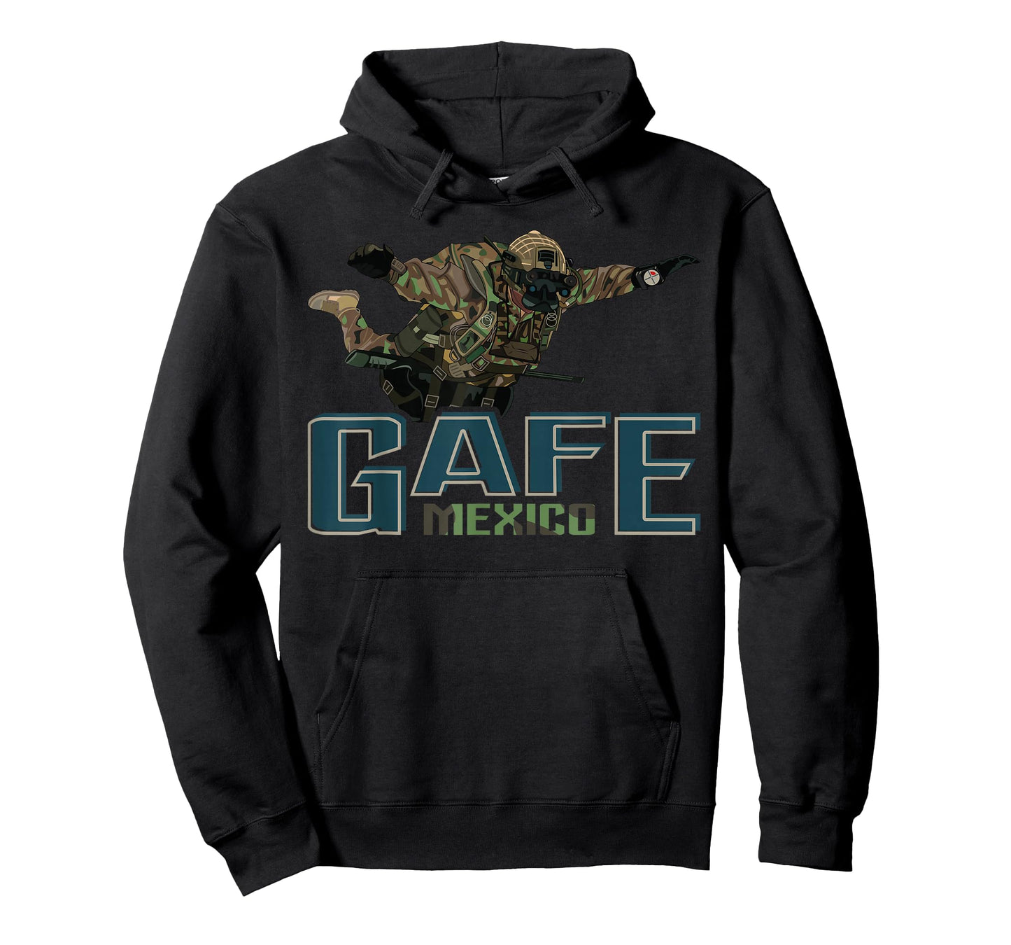 Mexican GAFE Special Force Army Paratrooper Parachutist T-Shirt