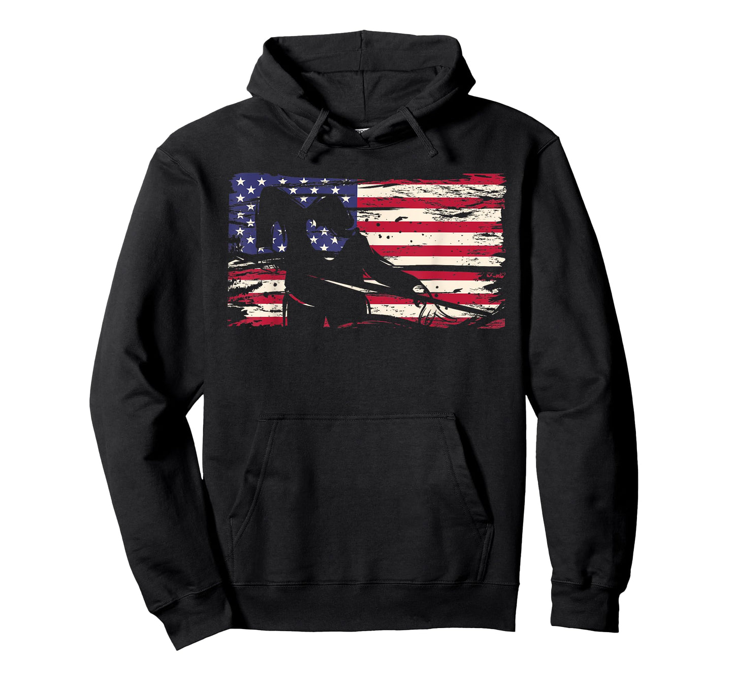 American Flag with Billiard Player Women Men T-Shirt