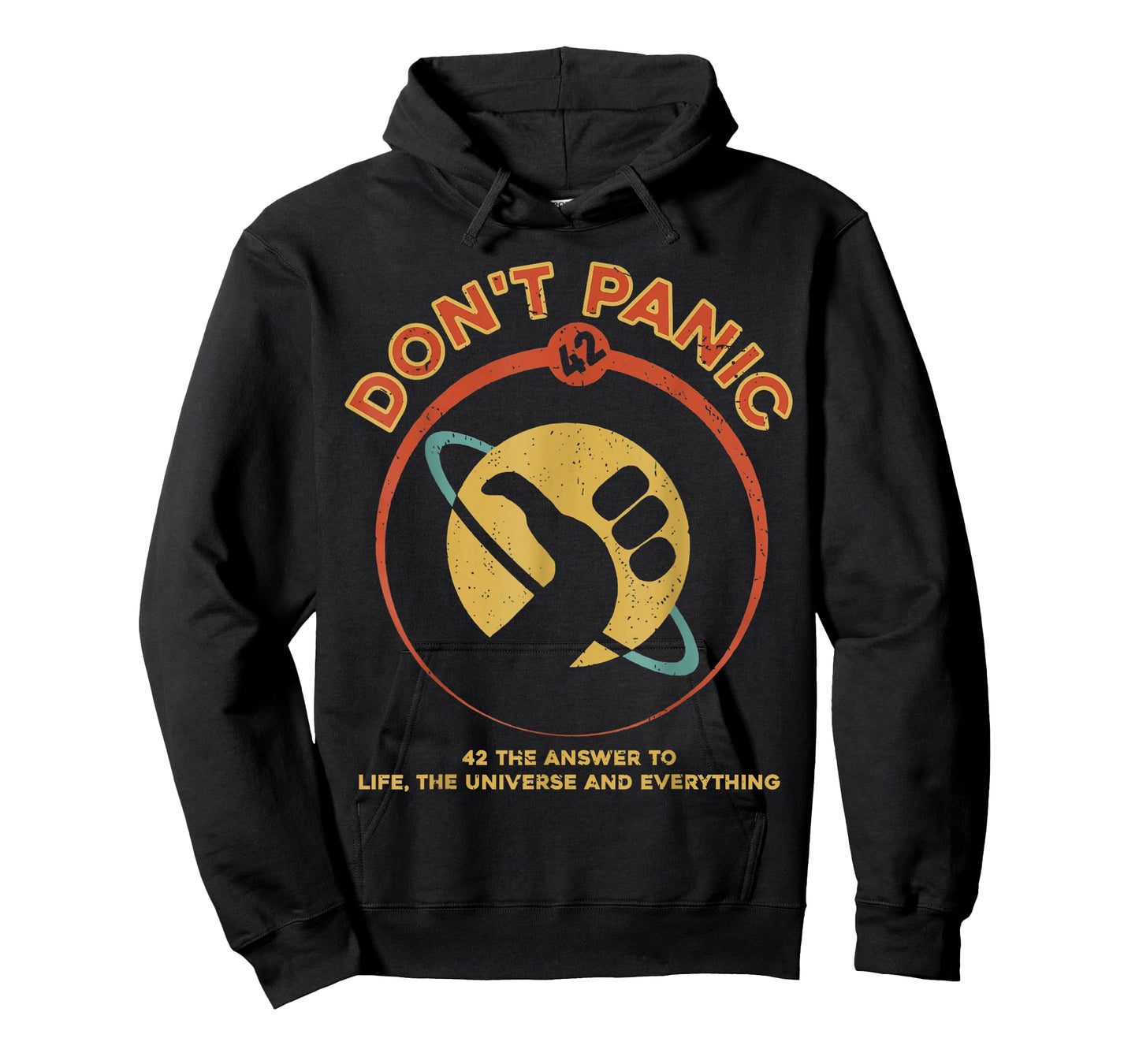 42 Answer to Life The Universe and Everything Don't Panic T-Shirt
