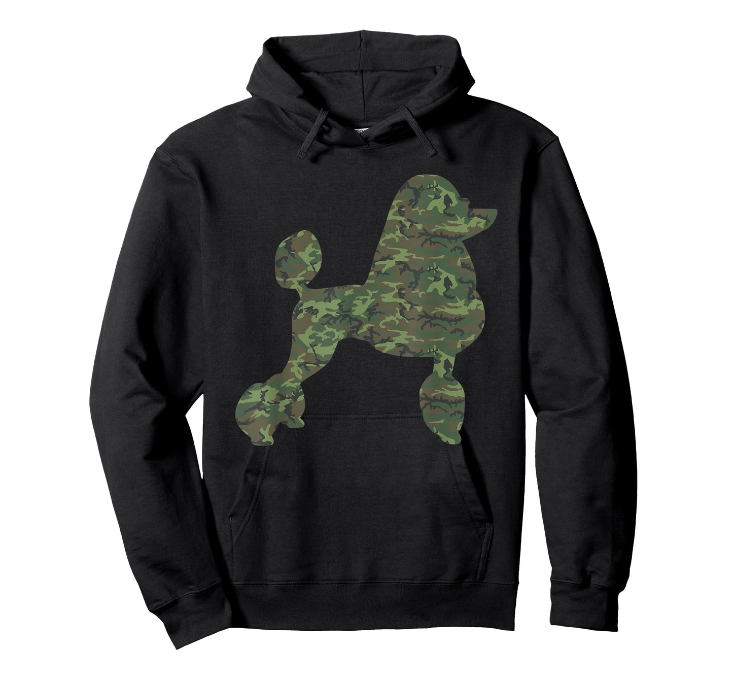 Military Poodle Camo Print US Dog Animal Veteran Men Gift T-Shirt