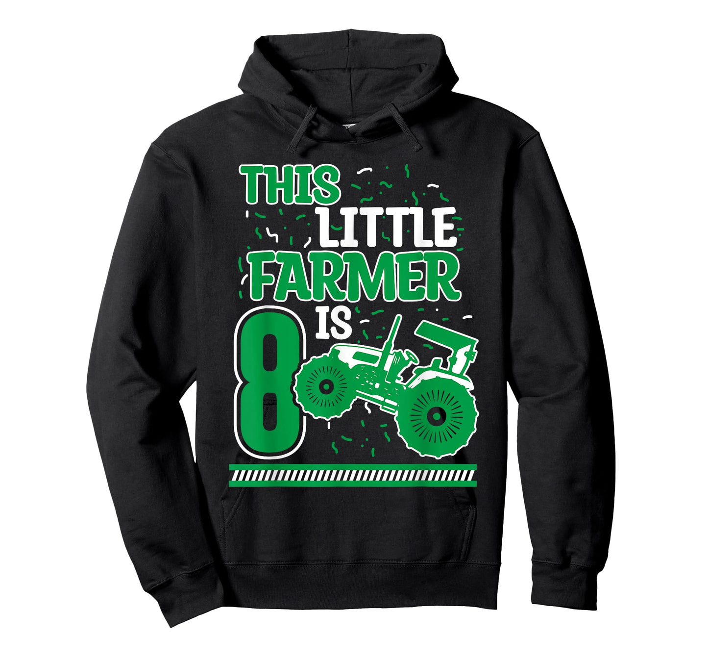 8 Years Old Boy Tractor Little Farmer 8th Birthday Kids T-Shirt