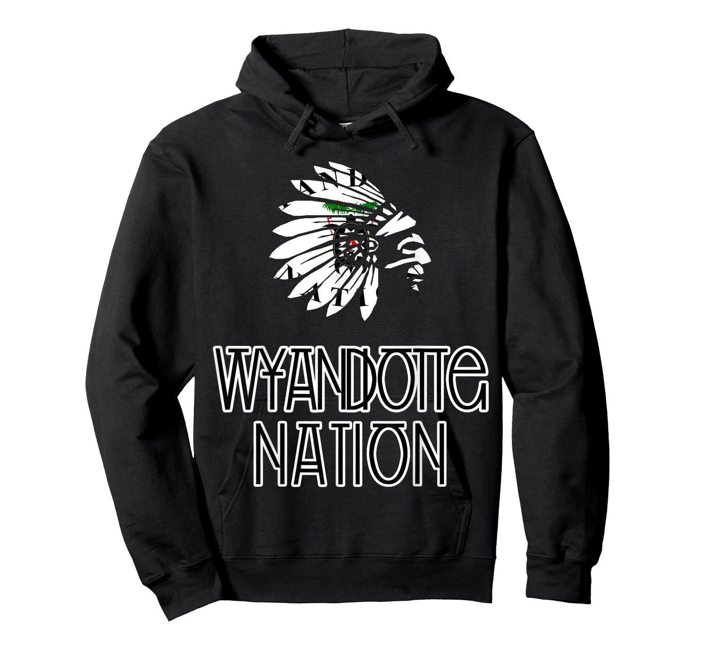 Wyandotte Tribal Nation Flag | Native Amerindian | Headdress T-Shirt