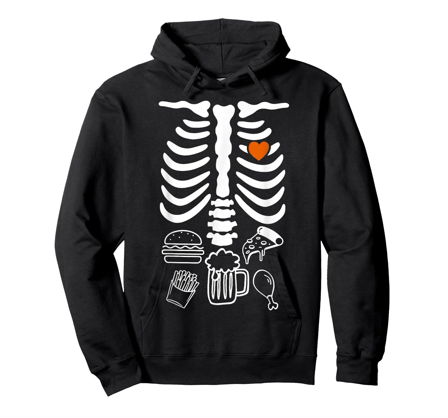 Beer Belly & Baby Skeleton Pregnancy Couples Halloween Dad T-Shirt