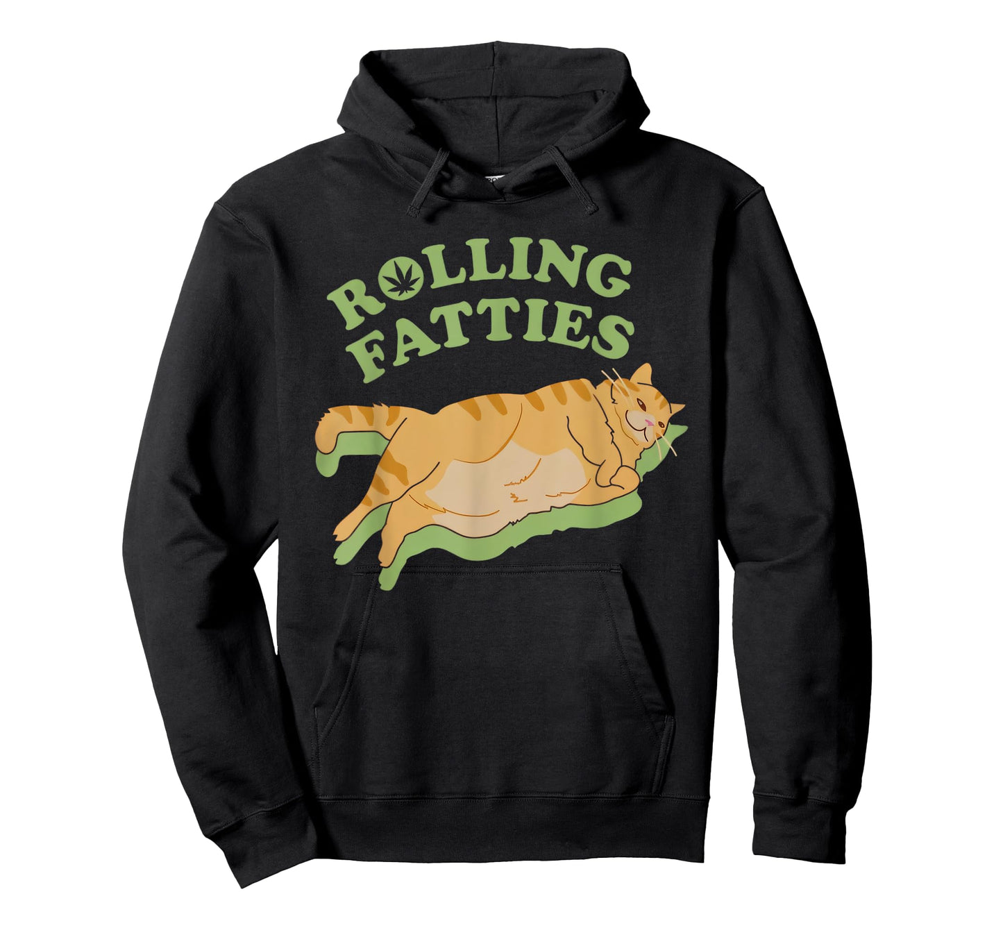 Rolling Fatties Weed Cannabis Marijuana 420 Cat Lover Funny T-Shirt