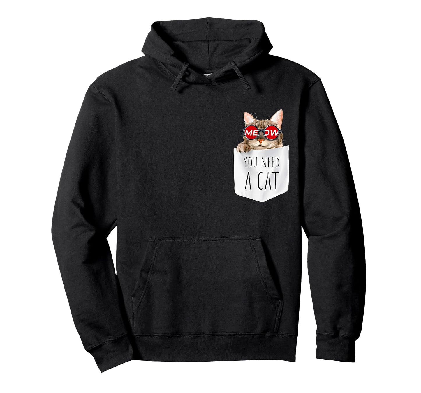 Cool Men's Women's Kids You Need A Cat Funny Meow Meow Cats T-Shirt