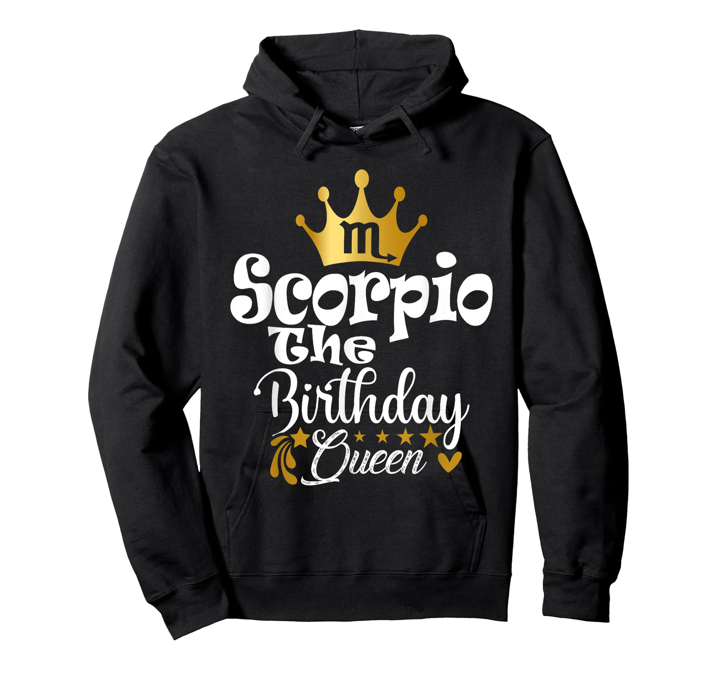 Scorpio The Birthday Queen Women Zodiac Sign Crown Design T-Shirt