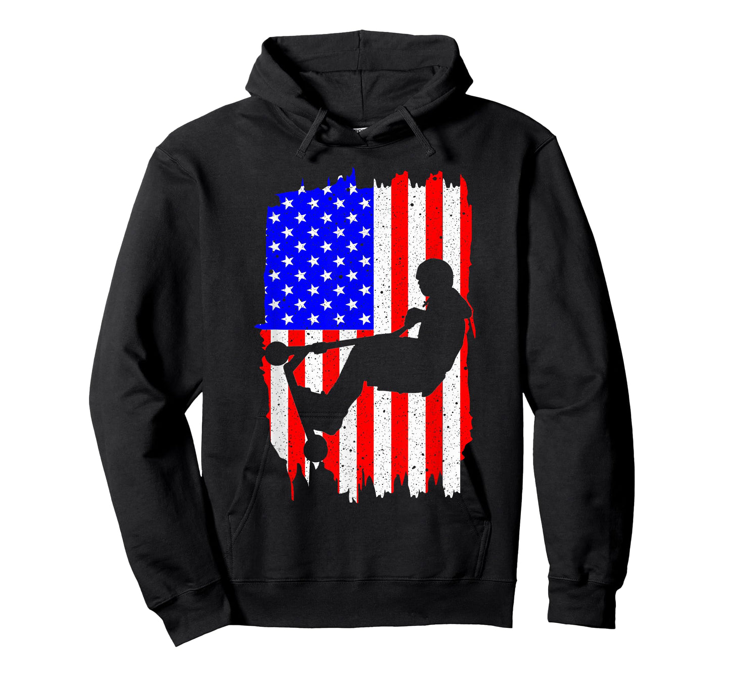 Funny American Flag Stunt Scooter Designs Men Women Riders T-Shirt