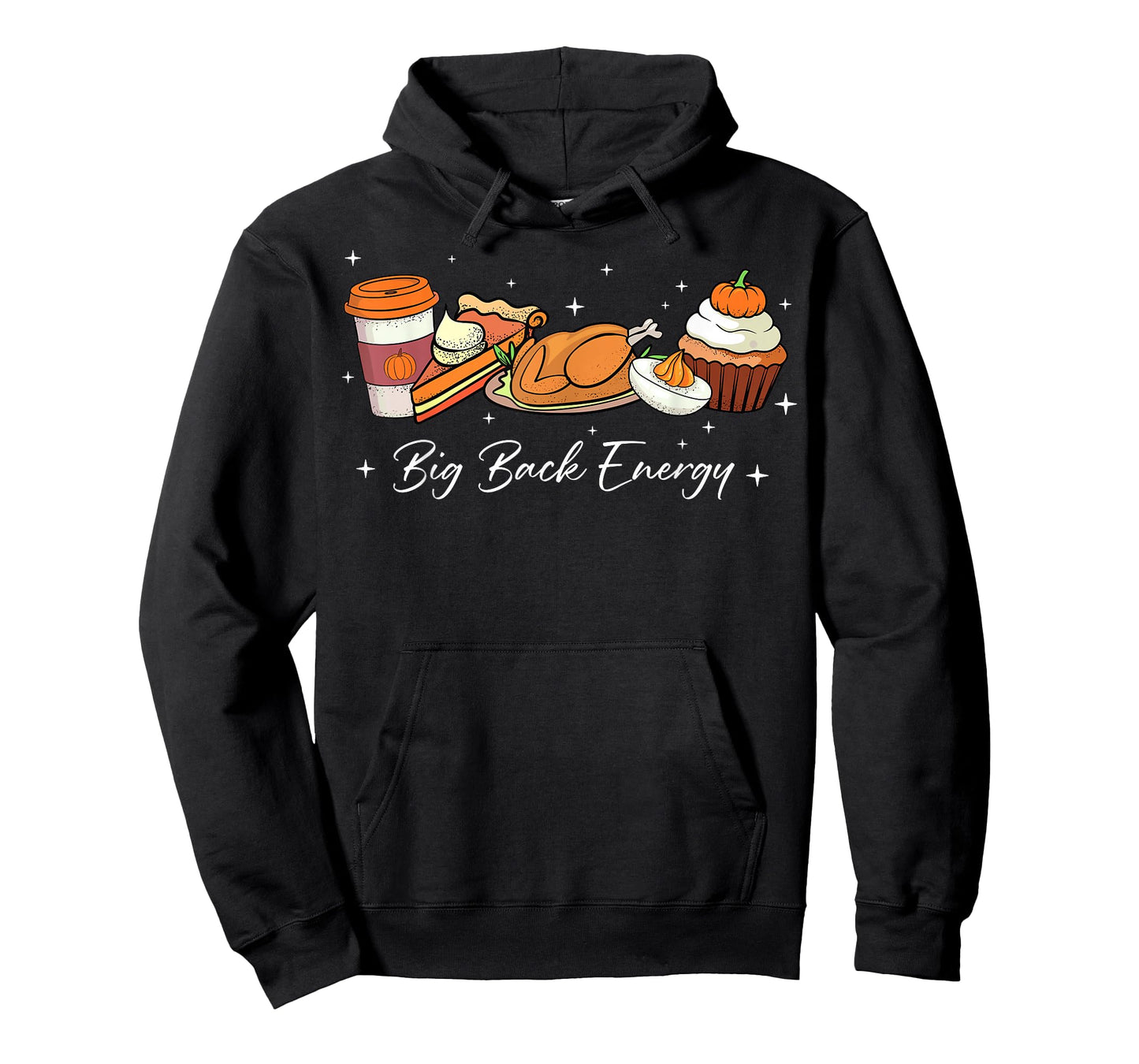 Big Back Energy Funny Thanksgiving Dinner Turkey Leg Day T-Shirt