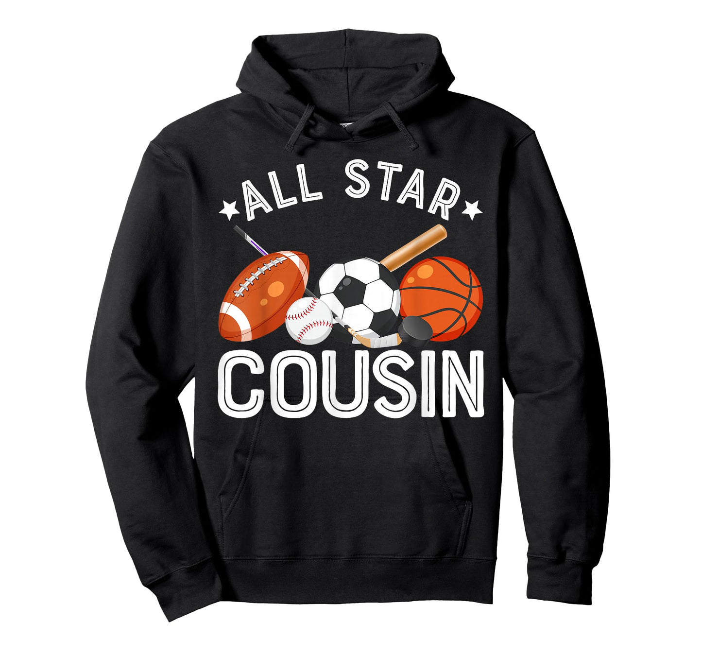 All Star Cousin Of The Birthday Boy Basketball Soccer Sport T-Shirt