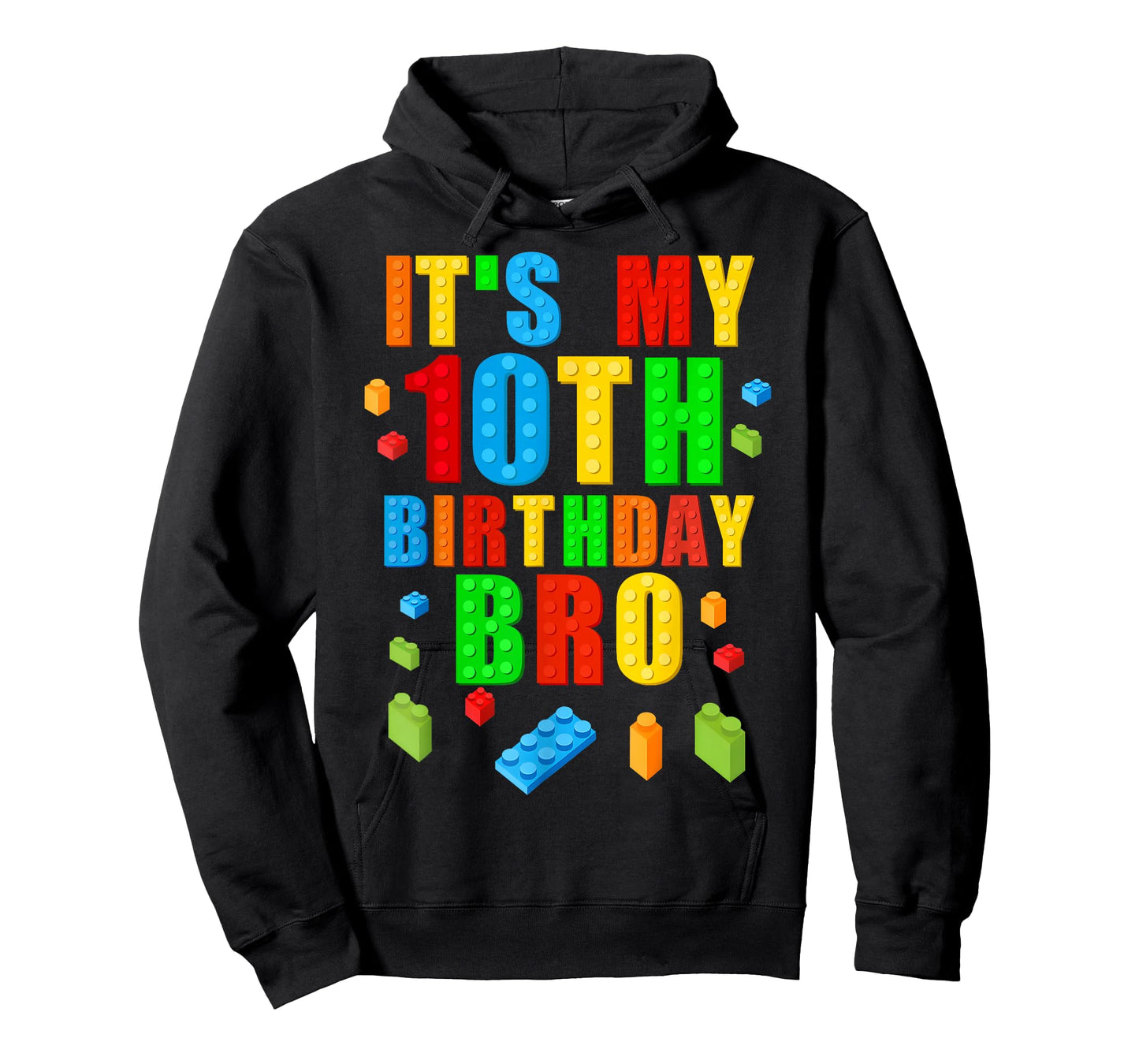 It's My 10th Birthday Bro Block Building 10 Years Old Boys T-Shirt