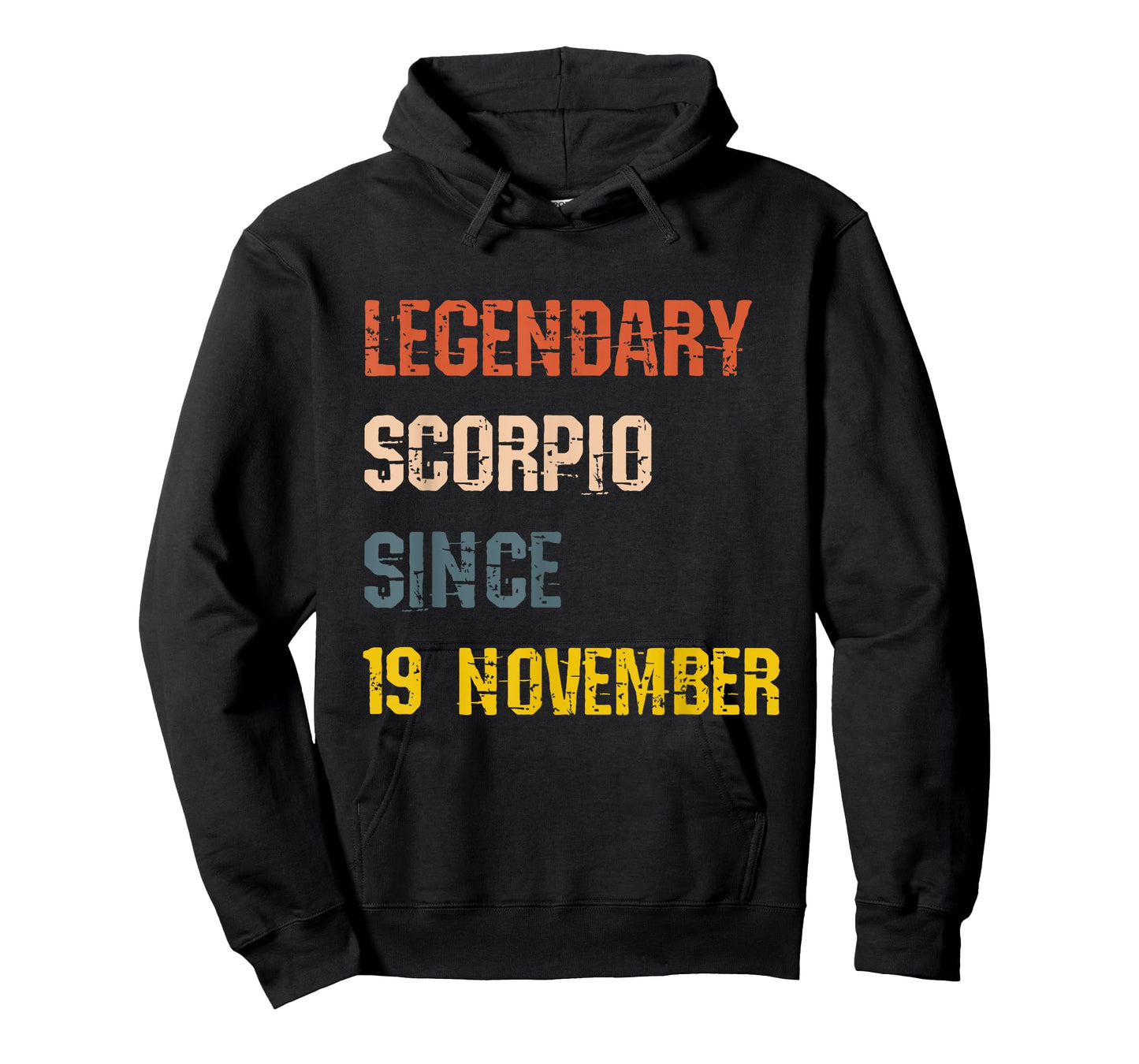 Legendary Scorpio Born 19th November Birthday Sign T-Shirt