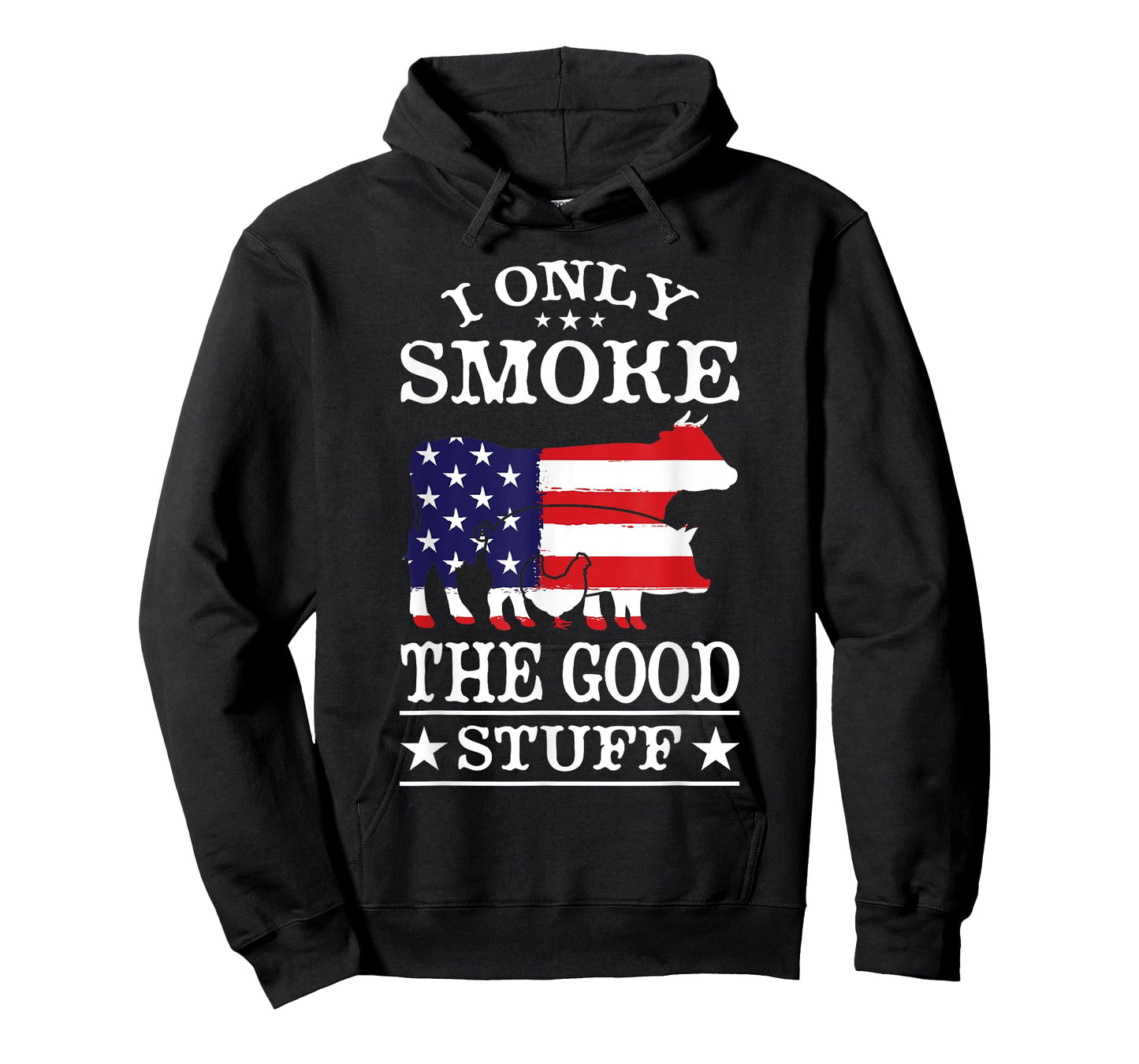I Only Smoke The Good Stuff BBQ Barbeque Grilling Pitmaster T-Shirt