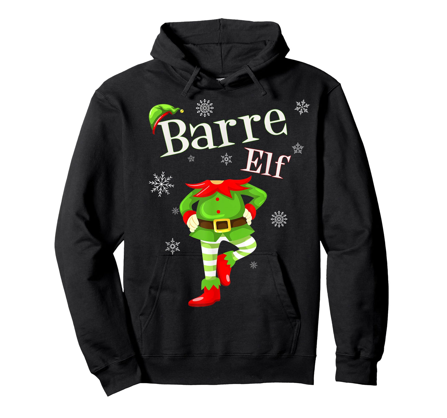 Barre Elf Funny Fitness Workout Christmas T-Shirt Holiday T-Shirt