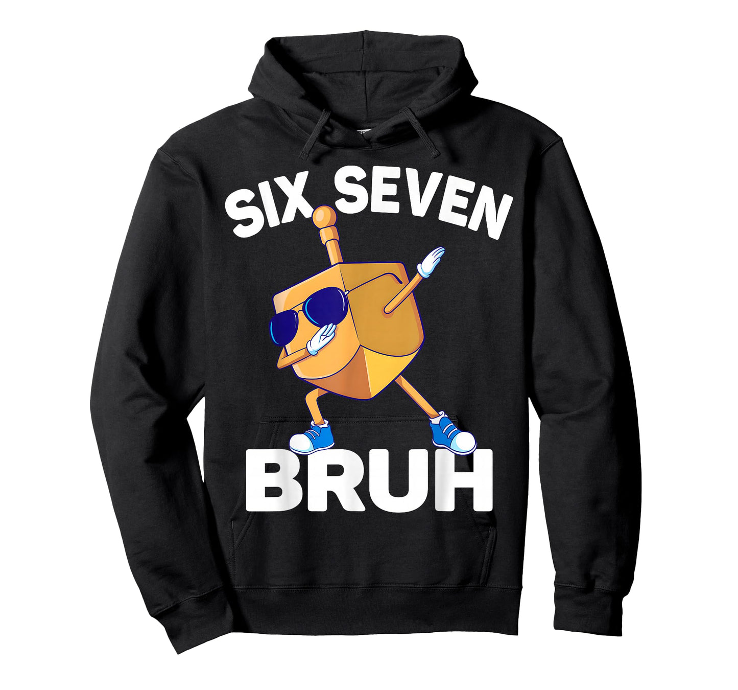 Six Seven Bruh Dabbing Dreidel Hanukkah Chanukah 67 Meme T-Shirt