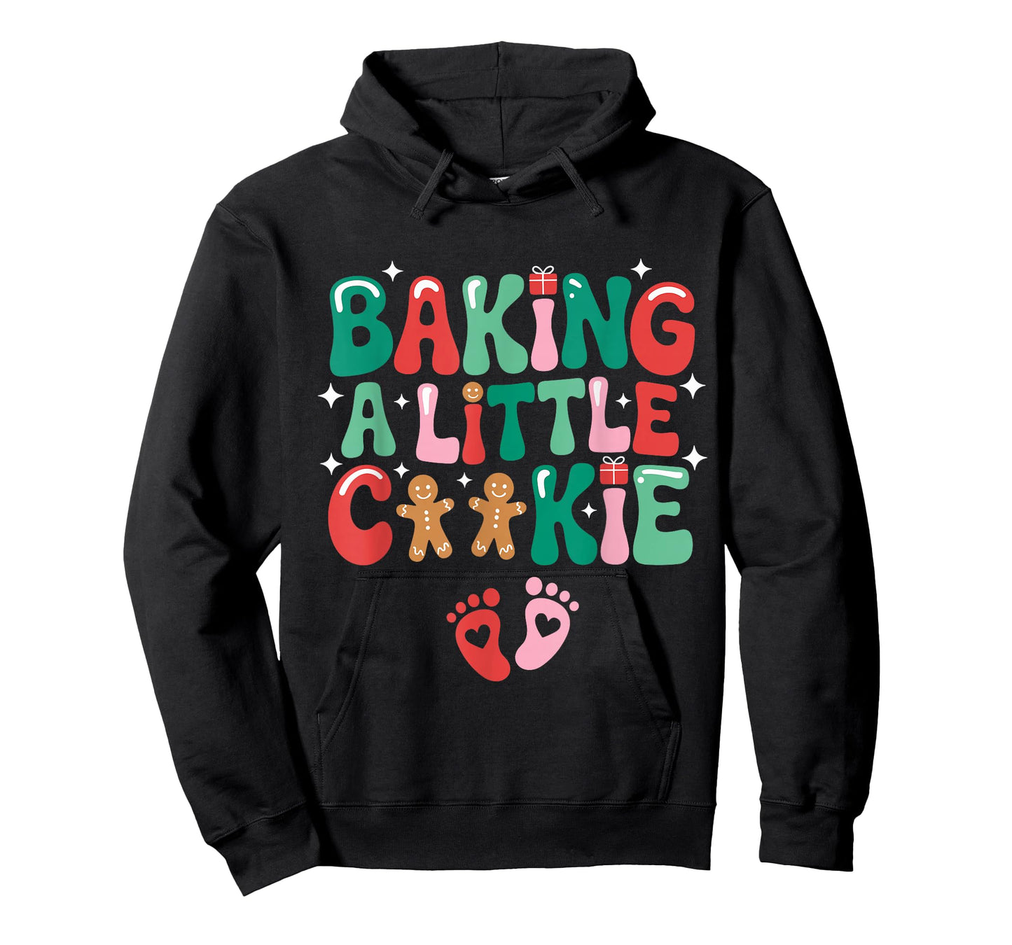 Baking A Little Cookie Baby Christmas Pregnancy Announcement T-Shirt