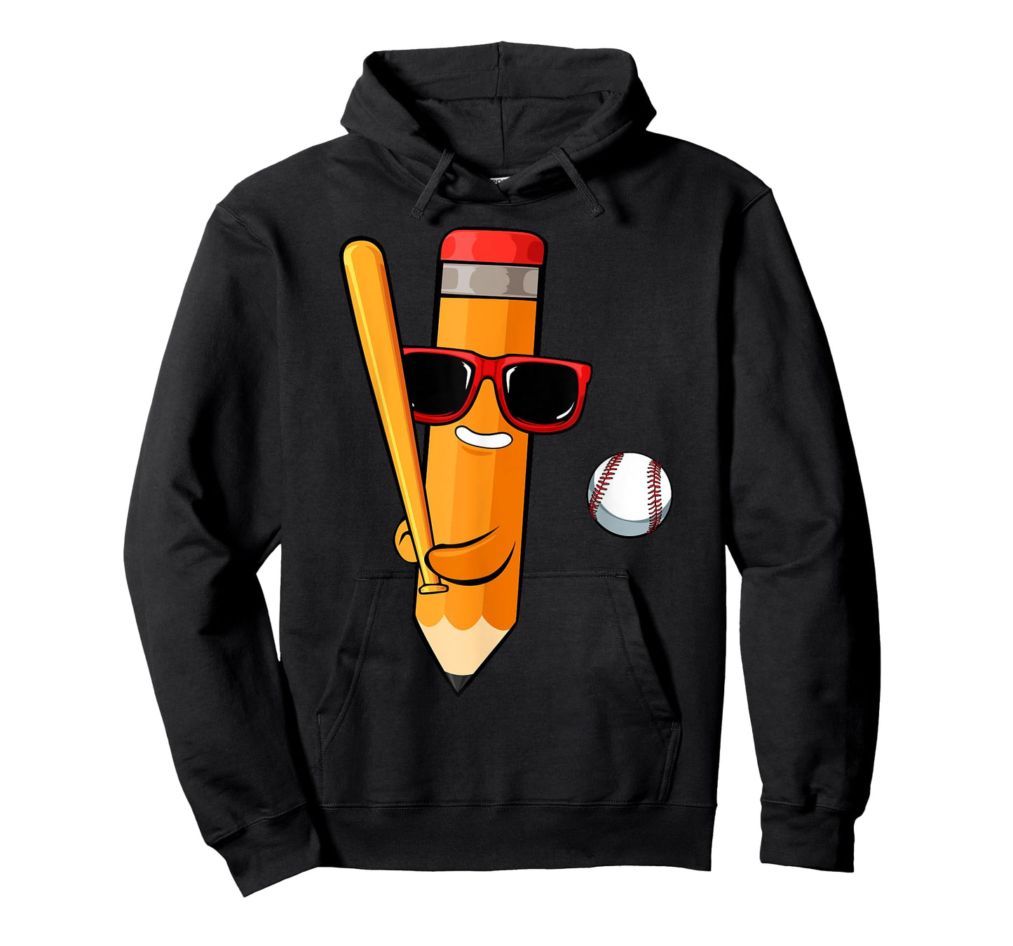 Baseball Player Pencil Back To School Cute Sport Students T-Shirt