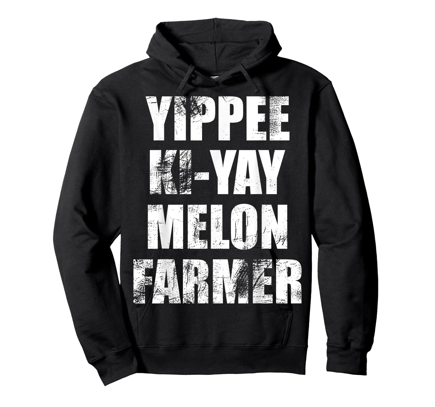"Yippee-Ki-Yay Melon Farmer" Joke Distressed Movie Quote Tee T-Shirt