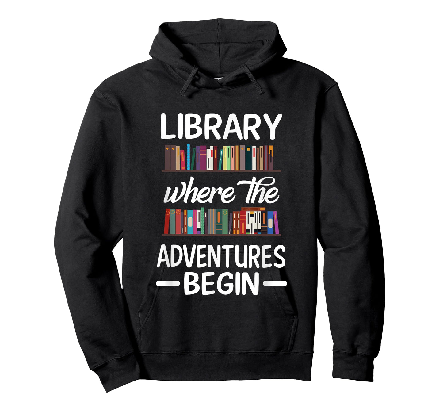 Library Where The Adventure Begins Librarian Book T-Shirt