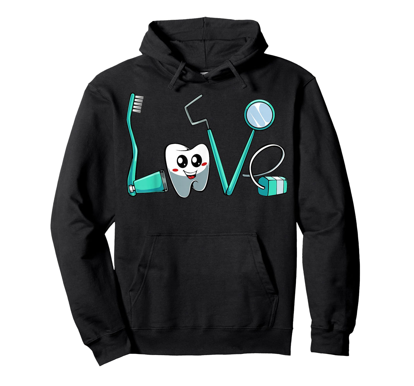 Cute Kawaii Teeth Dentist Dental Hygienist Orthodontics Gift T-Shirt
