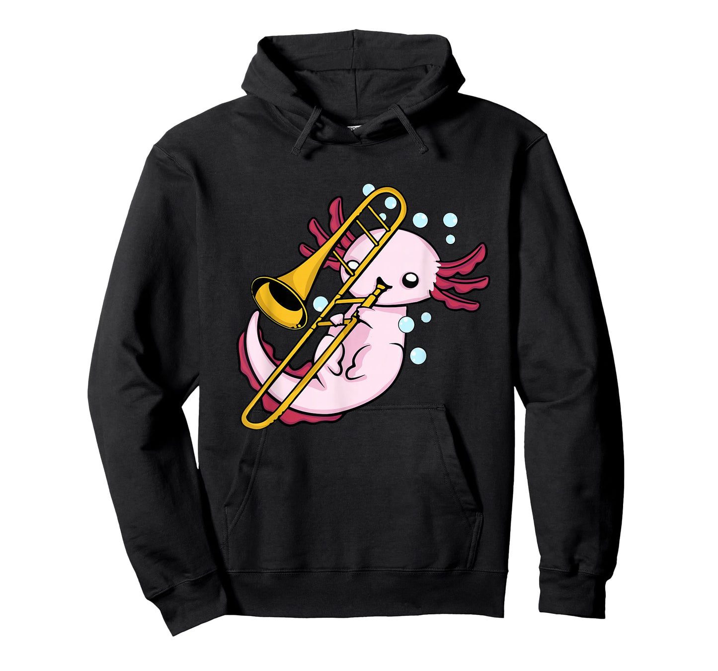 Axolotl Playing Trombone Kids Marching Band Trombone T-Shirt