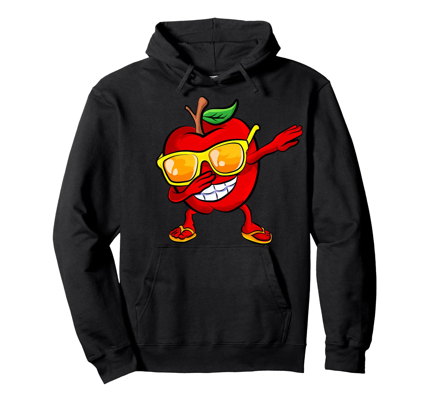 Dabbing Apple Sunglasses Design Green Apples Lovers T-Shirt