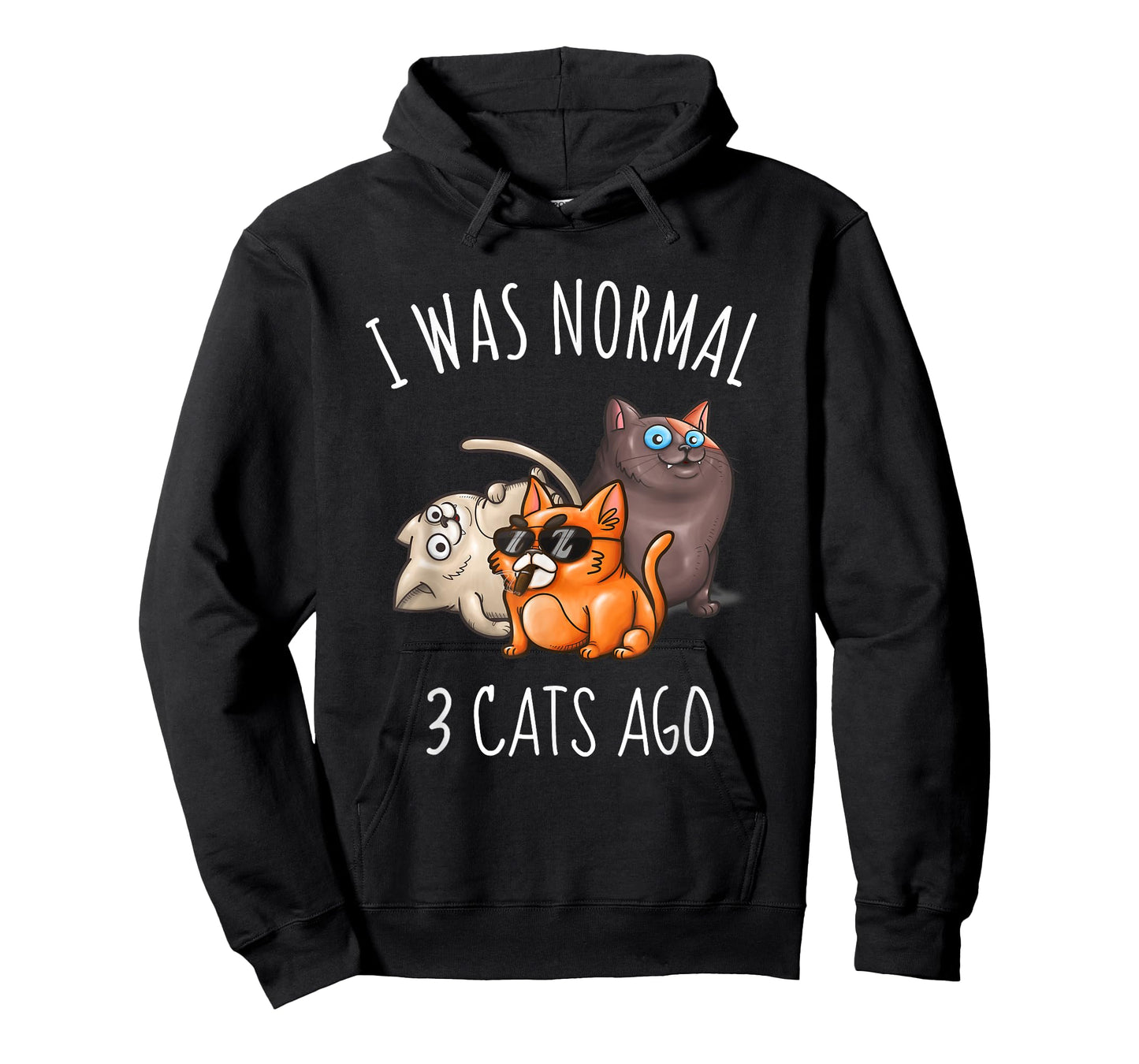 I Was Normal 3 Cats Ago Funny Cat Mom Dad T-Shirt