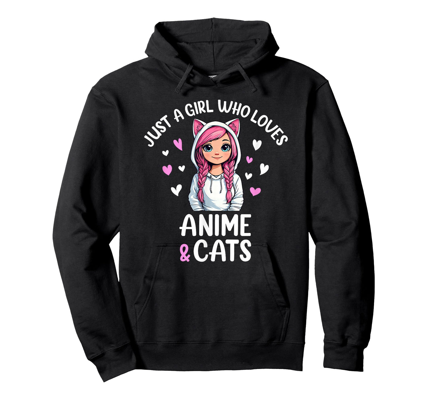 Just A Girl Who Loves Anime & Cats T-Shirt