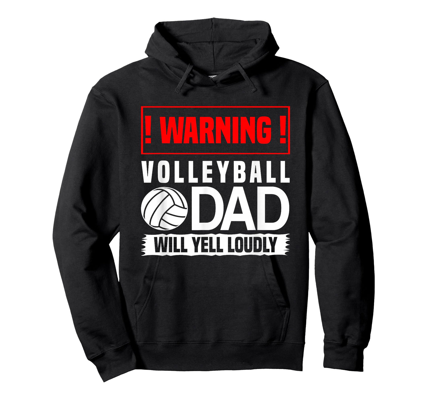 Volleyball Gifts - Warning Dad Will Scream Out Loud T-Shirt