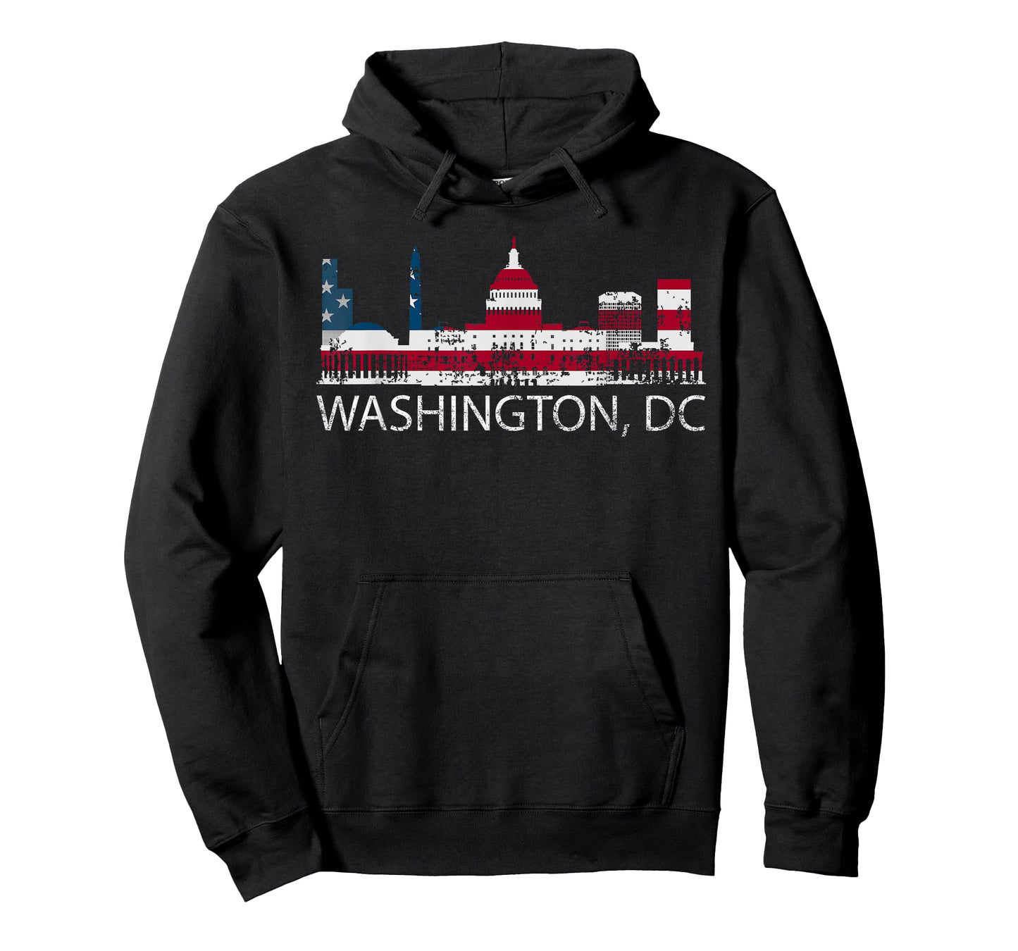 Washington DC Capitol Hill USA Flag Souvenir Design T-Shirt Small