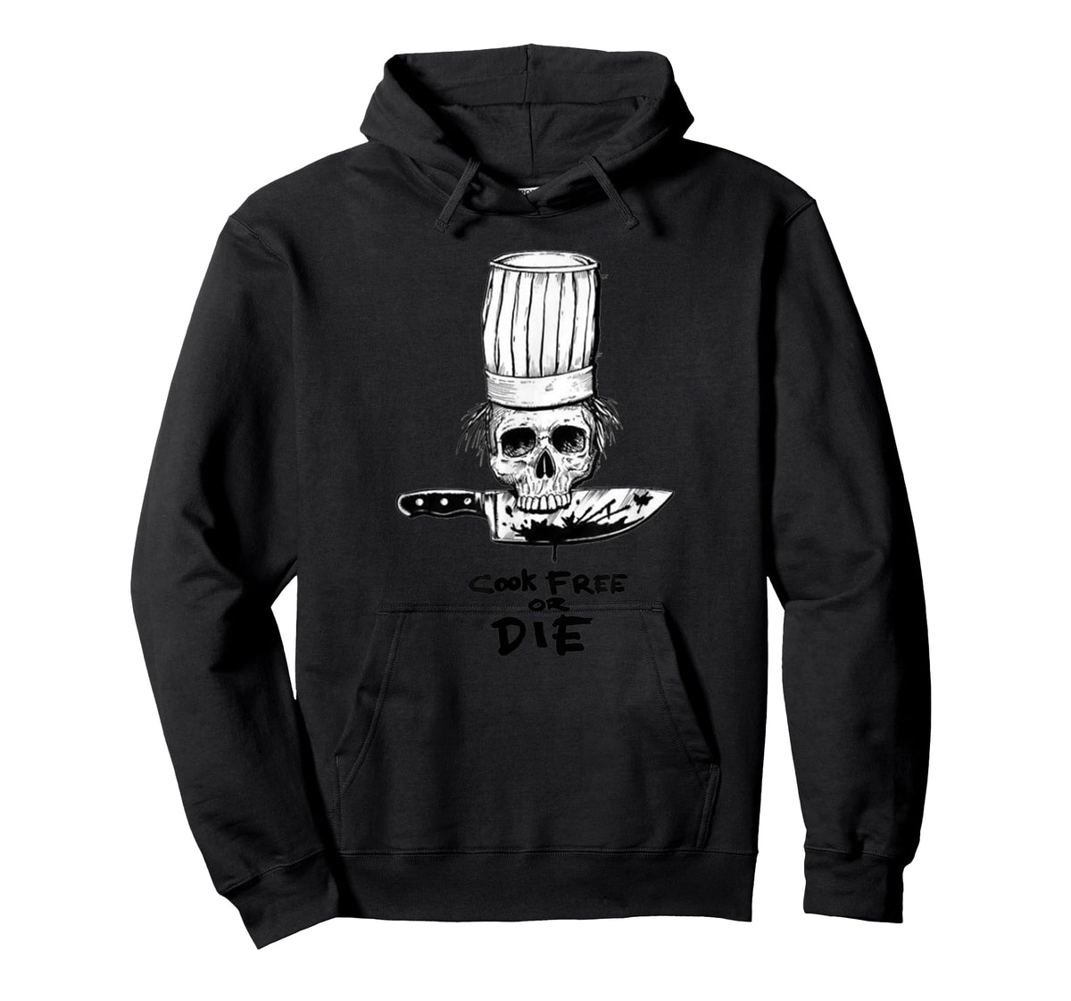 Bourdain Cook Free Or Die Funny Skull Chef Food T-Shirt
