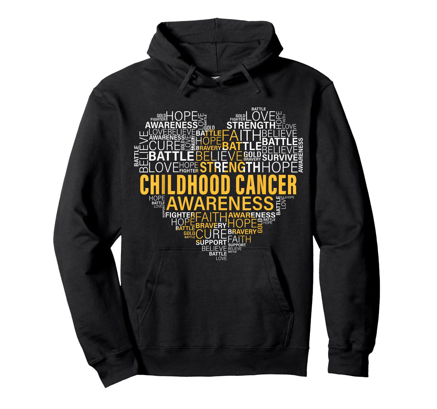 Childhood Cancer Awareness Hope Support Strong Warrior T-Shirt