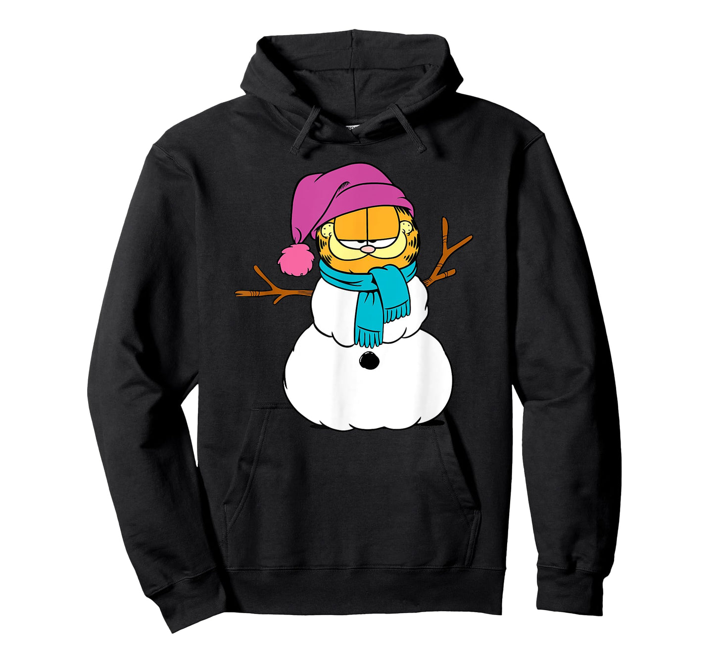 Garfield Snowman Wintertime Holiday Cartoon Cat T-Shirt