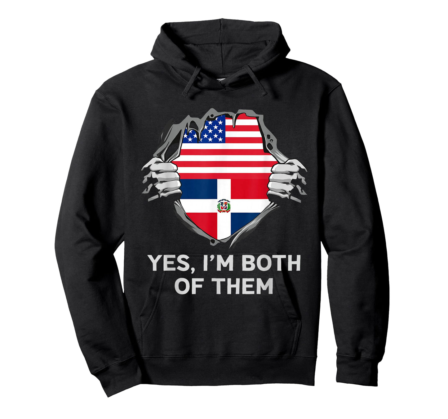 Half American Half Dominican USA Dominican Republic Flag T-Shirt