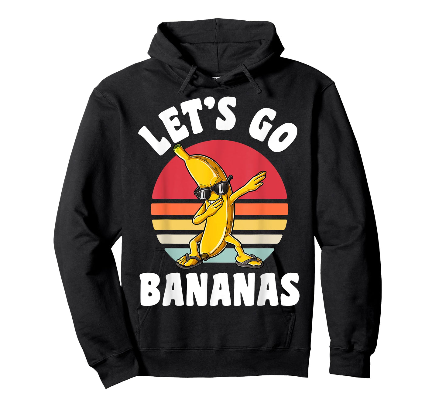 Dabbing Banana Let's Go Bananas Funny Fruit Dab Dance Retro T-Shirt