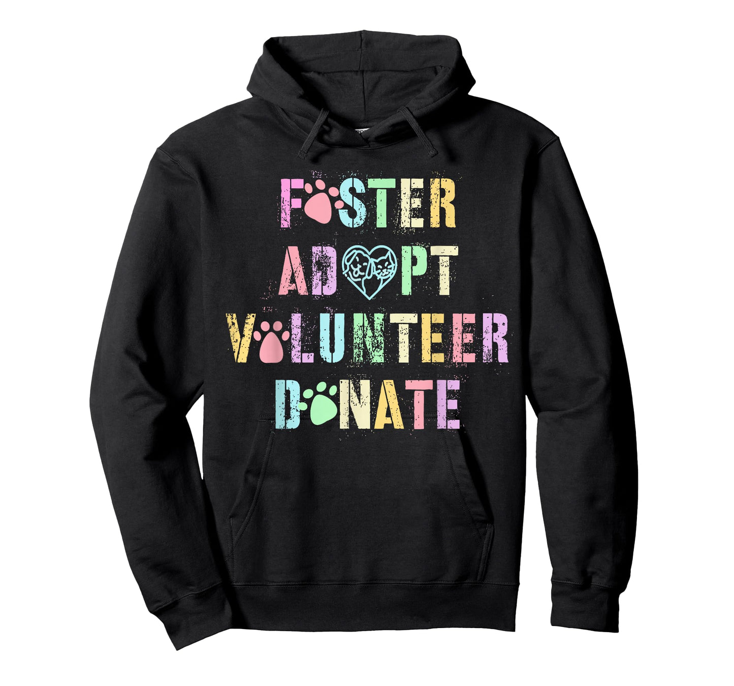Vintage FOSTER ADOPT VOLUNTEER DONATE Dogs Animal Shelter T-Shirt