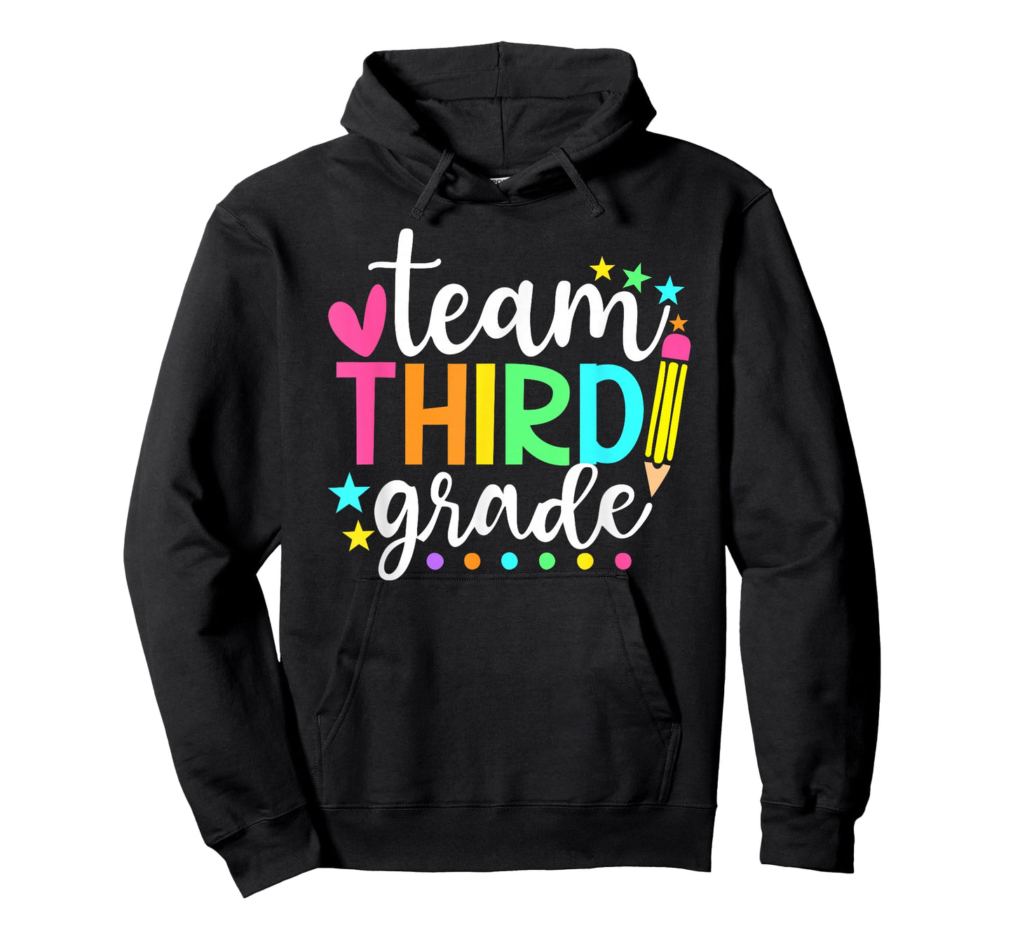 3rd Grade Team Pencil Teacher Student Back to School Girls T-Shirt