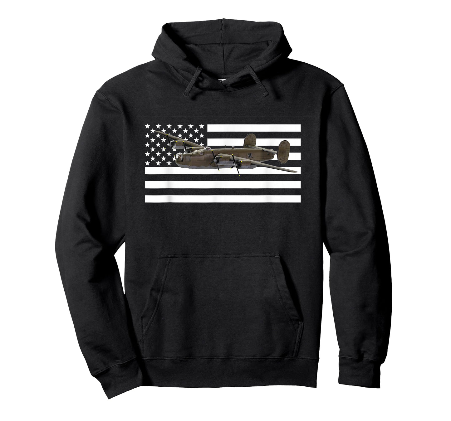 B-24 Liberator B24 Bomber US American Flag T-Shirt