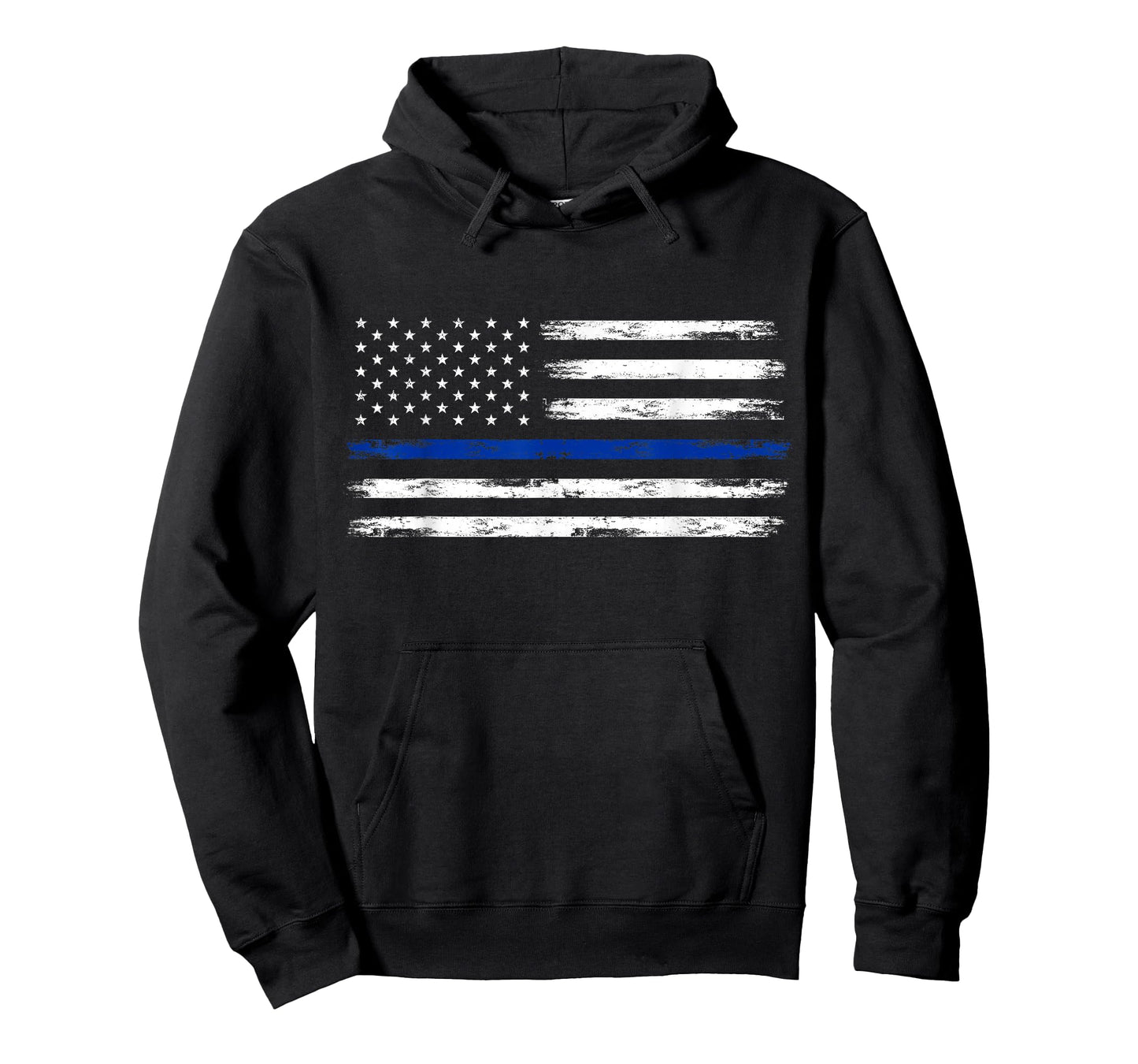 Police Officer US USA American Flag Thin Blue Line T-Shirt