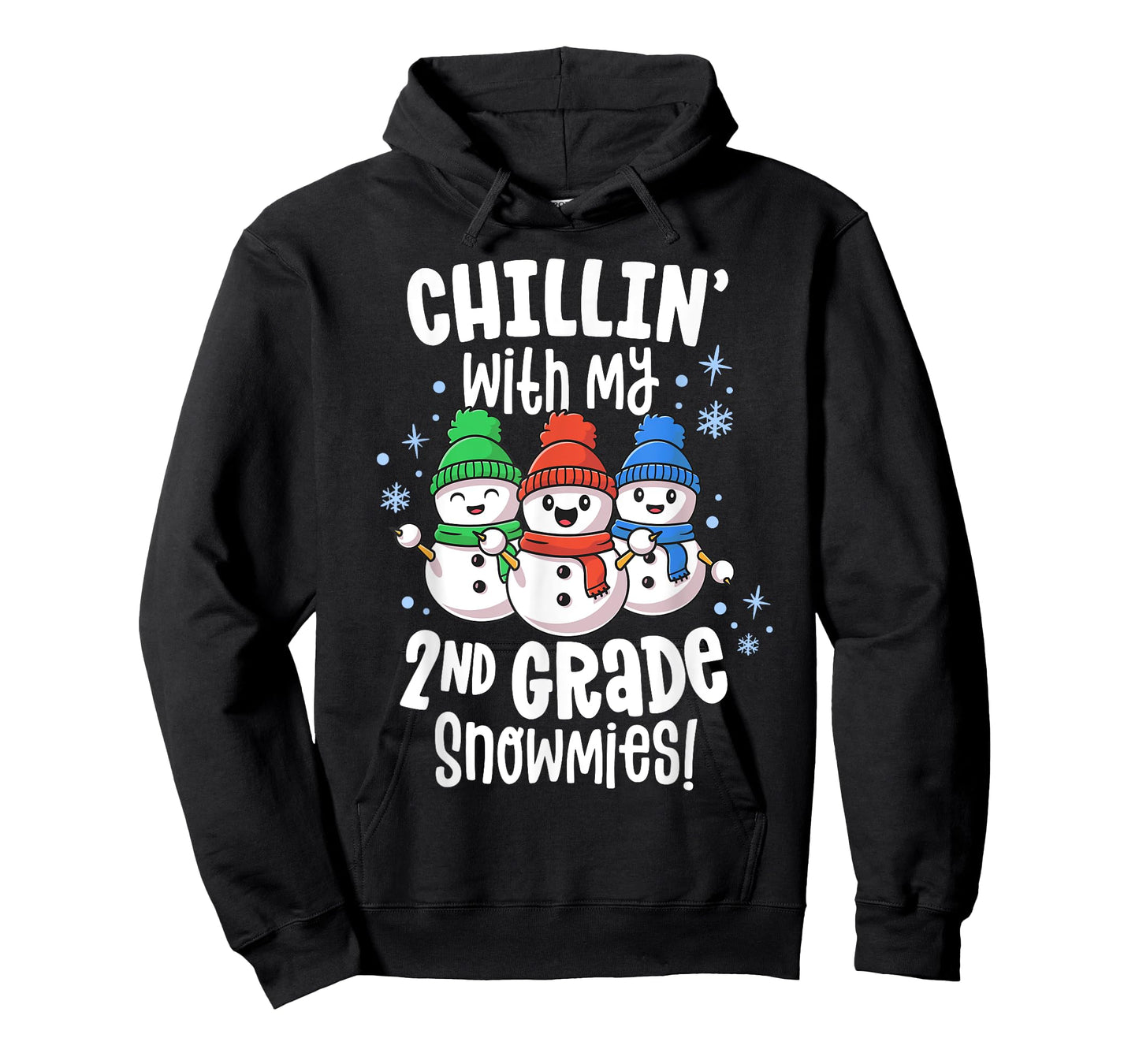 Chillin With My Snowmies Shirt 2nd Grade Teacher Christmas T-Shirt for Men Women Kids